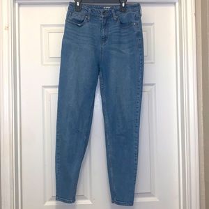 Hot Topic Blue HT Denim Mom Jeans